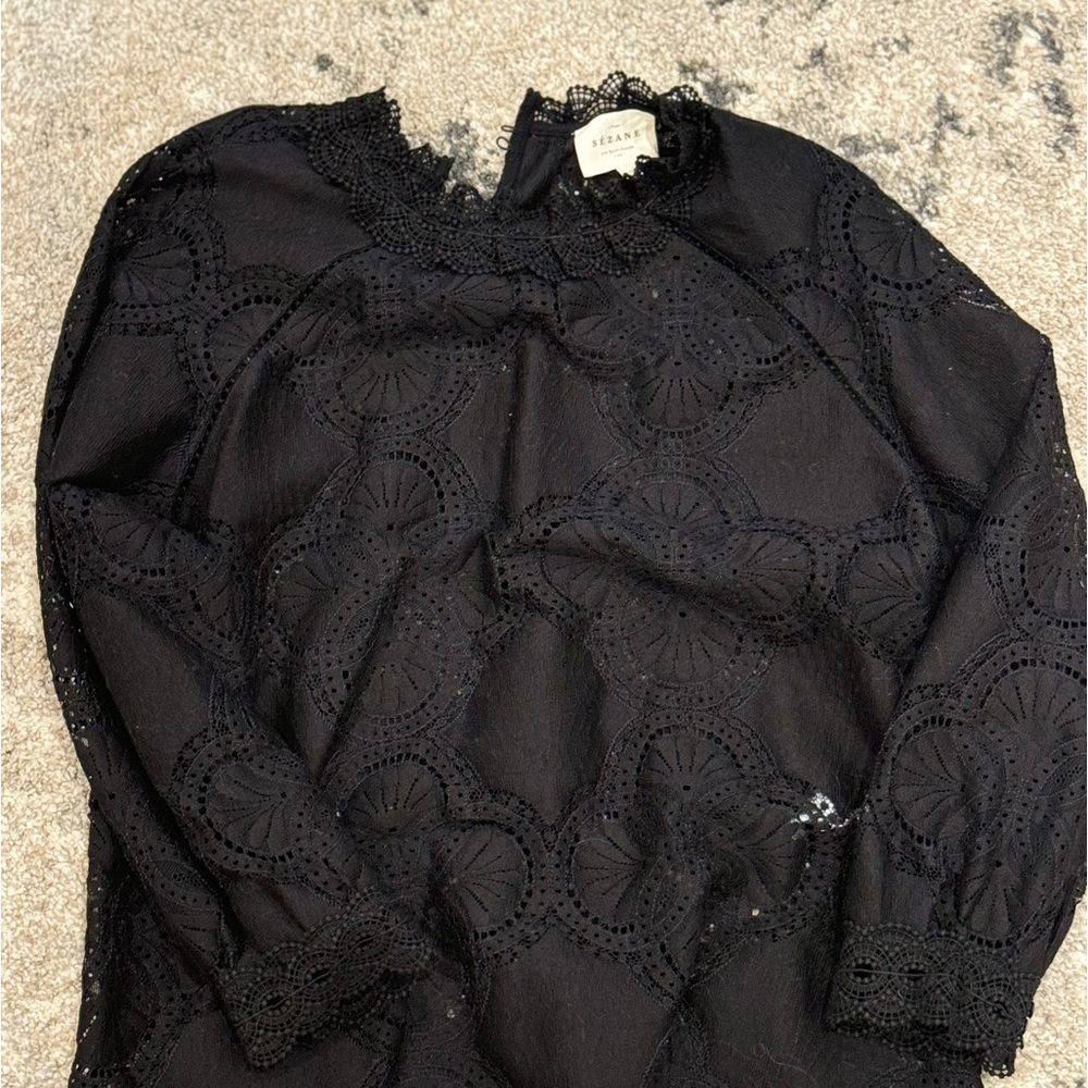 Black Lace Sezane Top